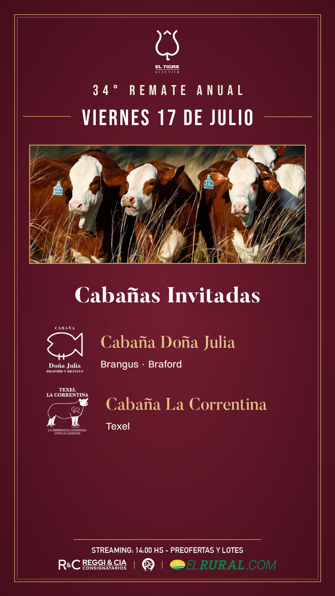 Historia con las cabañas invitadas al remate