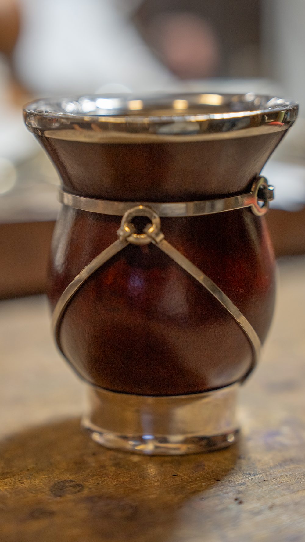 Mate clasico de Plateria Lossada con virola y guarda de plata