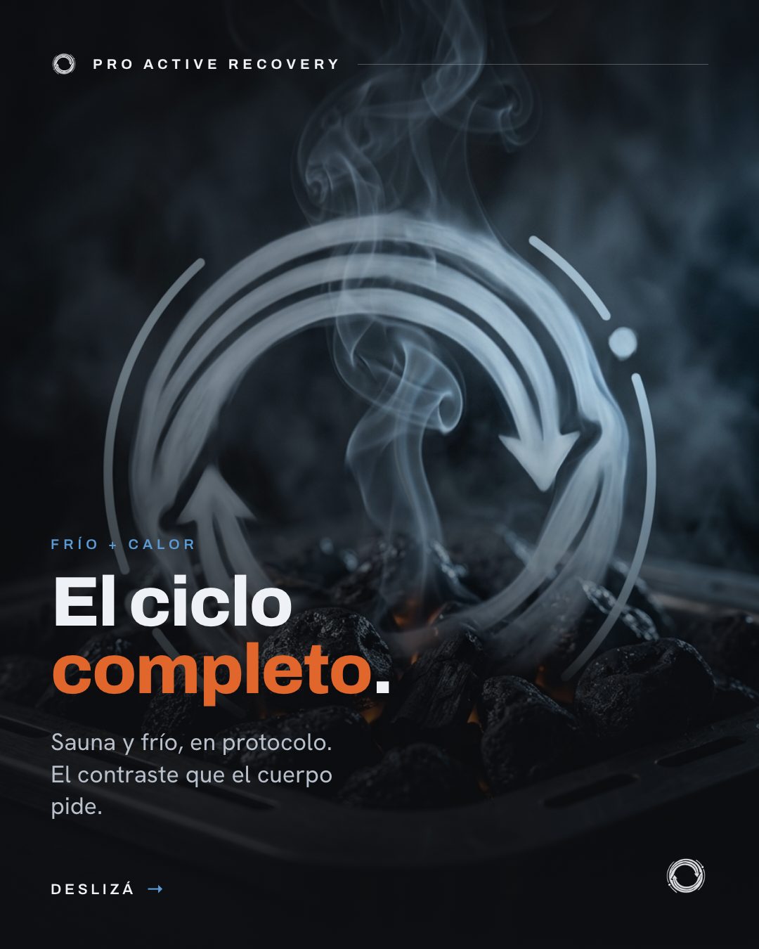 Pieza El ciclo completo: contraste sauna y frío