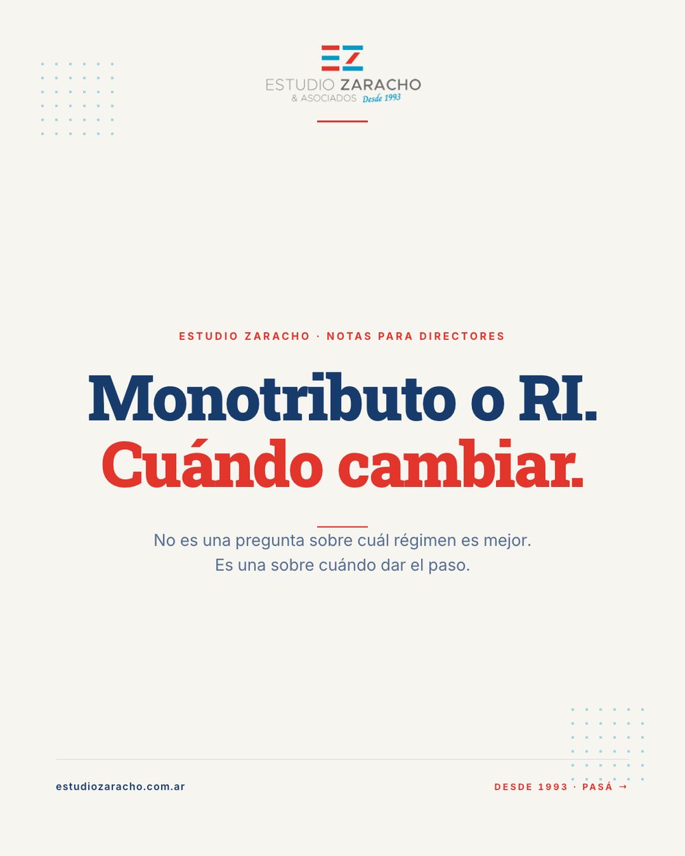 Tapa del carrusel: monotributo o responsable inscripto